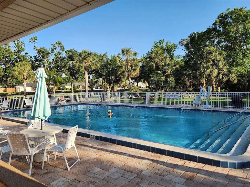 1235 Pine Needle Road Venice, FL 34285 - Photo 65 of 74 swimming pool view with a seating space