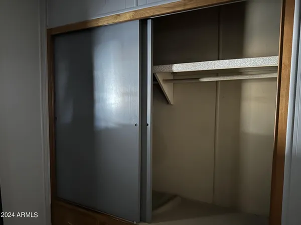 a close view of closet
