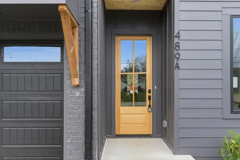 a view of front door