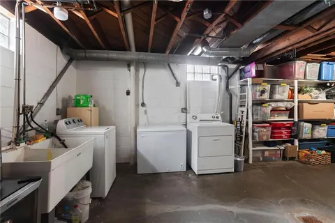 a view of storage and utility room