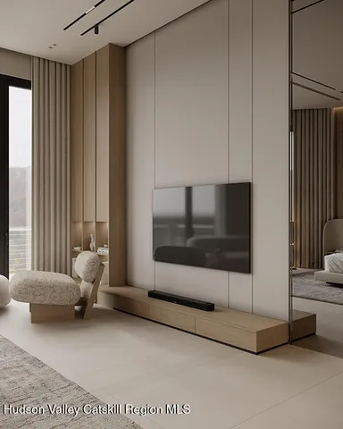 a room with lots of glass windows and glass door