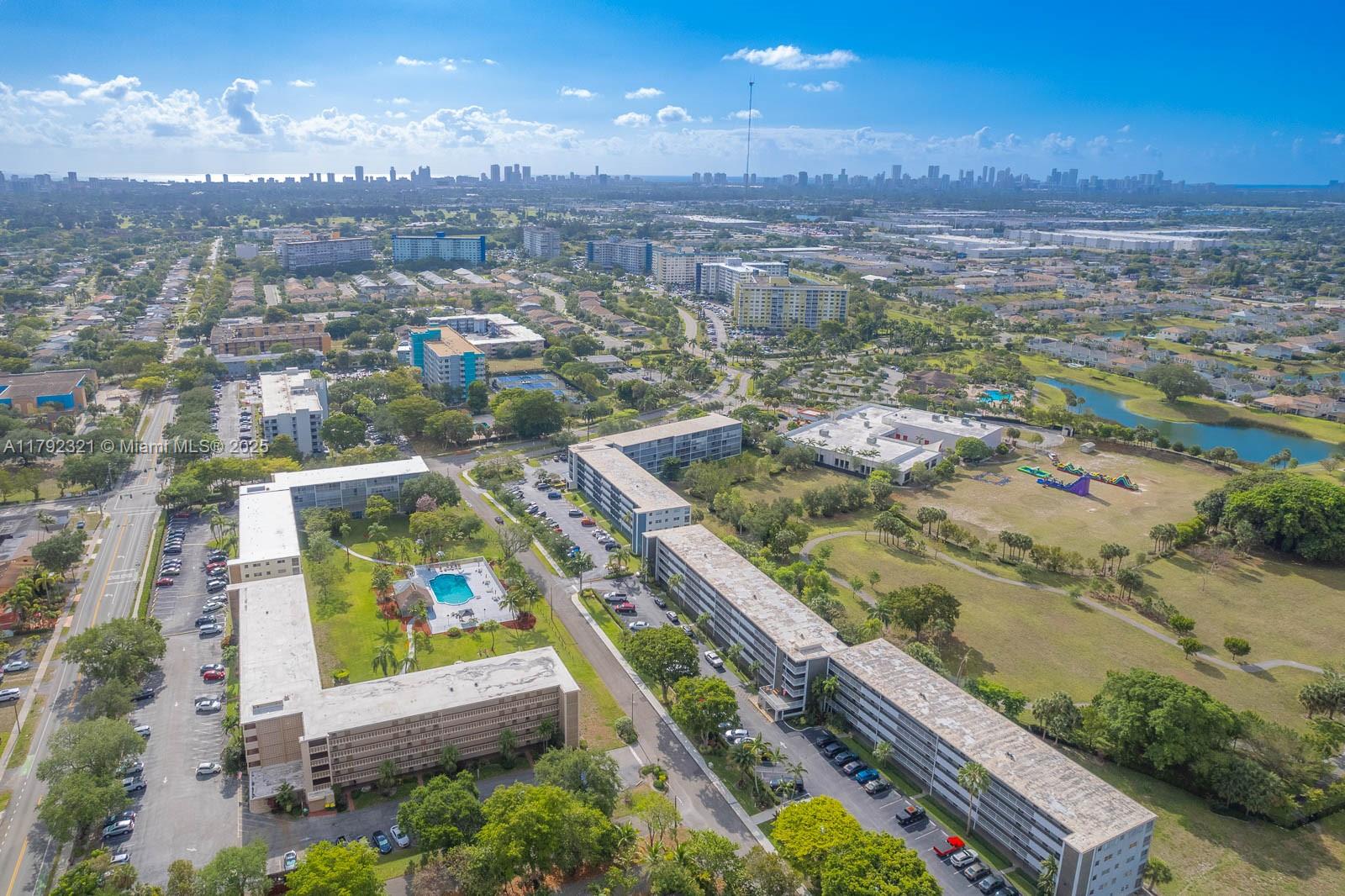 950 Hillcrest Drive, Unit 414 Hollywood, FL 33021 - Photo 50 of 51 an aerial view of a city