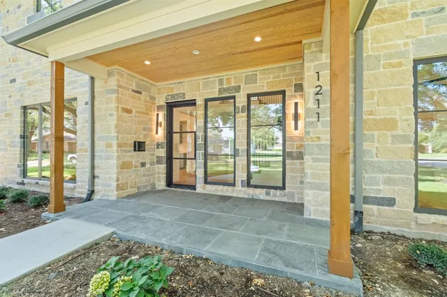 a view of front door