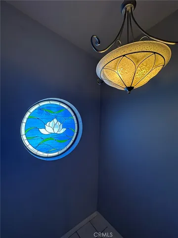 an aerial view of a swimming pool