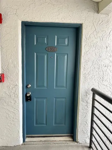 a view of front door