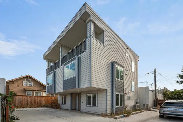 a view of a street in front of house