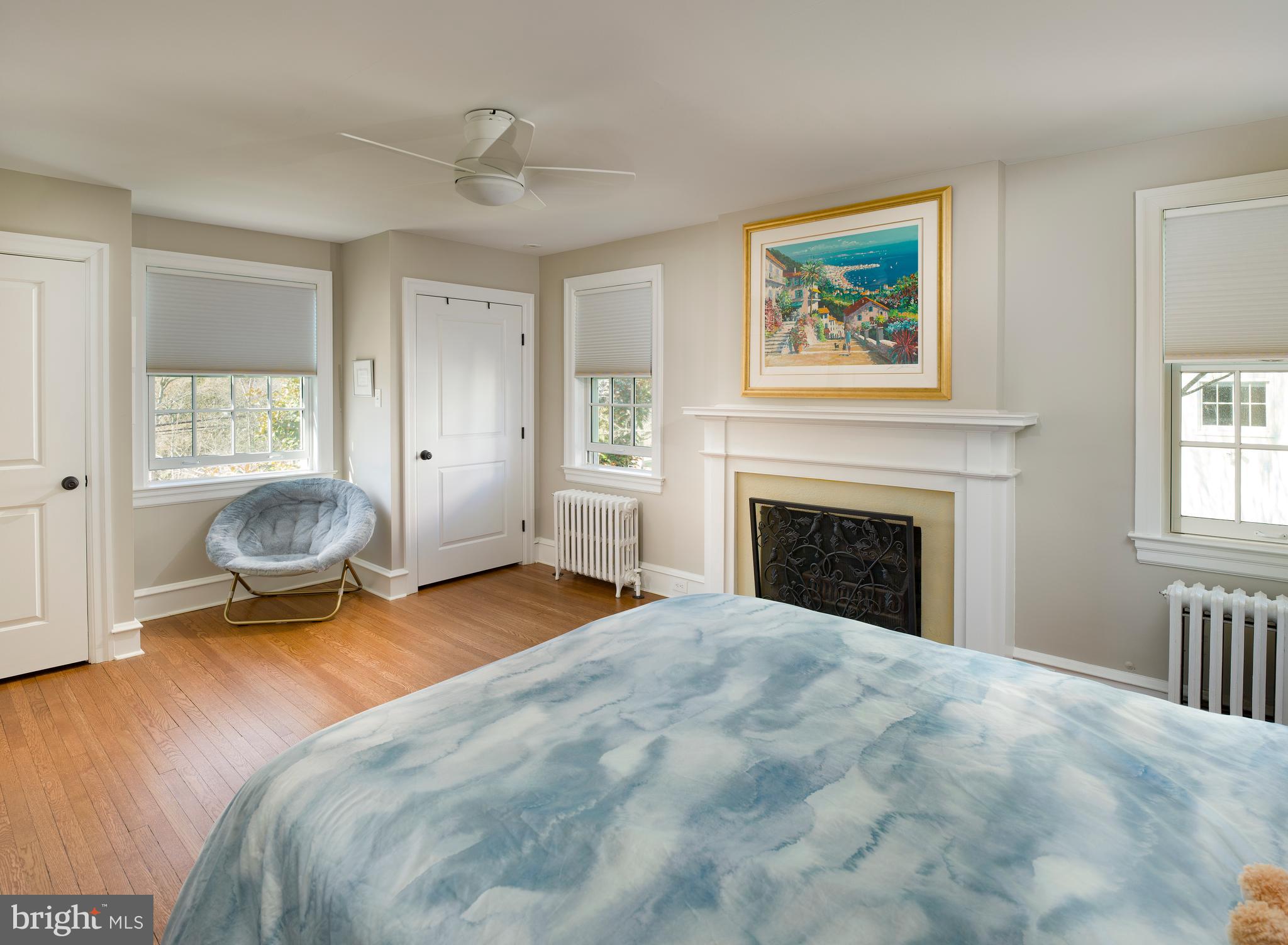 303 West Avenue Wayne, PA 19087 - Photo 29 of 38 Second bedroom with fireplace & full bathroom