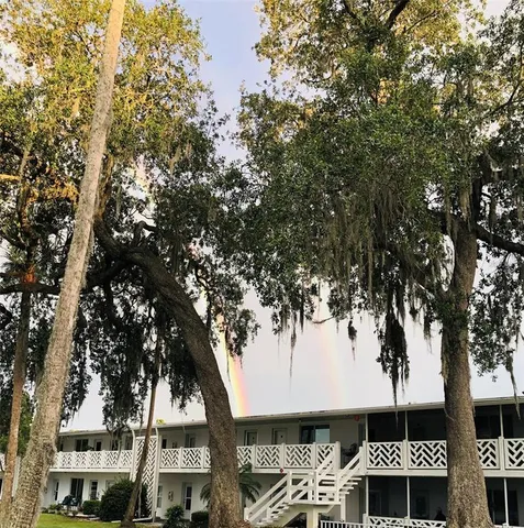 a front view of a house with a tree