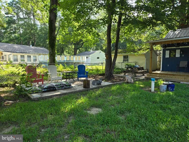 a group of people sitting in front of a building