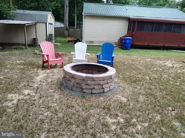 a view of a garage with furniture
