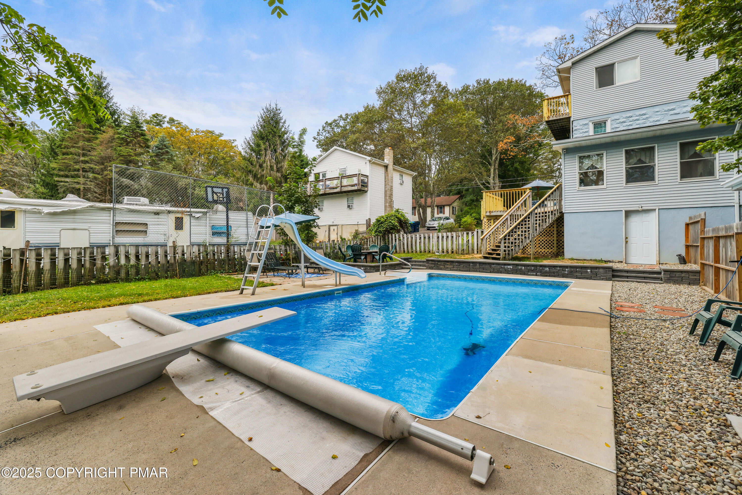 29 Reeder Street Mount Pocono, PA 18344 - Photo 47 of 50 a view of a backyard with swimming pool