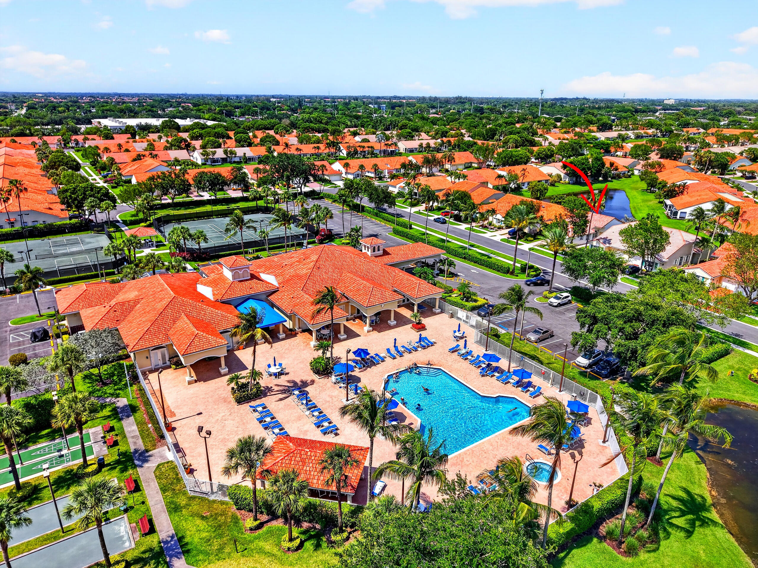15340 Floral Club Road Delray Beach, FL 33484 - Photo 40 of 42 an aerial view of residential houses with outdoor space and trees