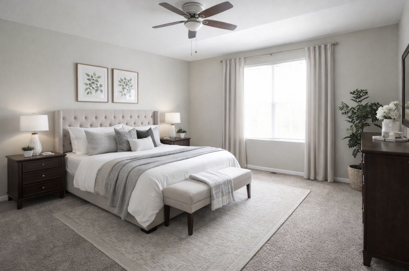 596 Foxridge Drive Fox Lake, IL 60020 - Photo 6 of 9 a bedroom with a bed and window