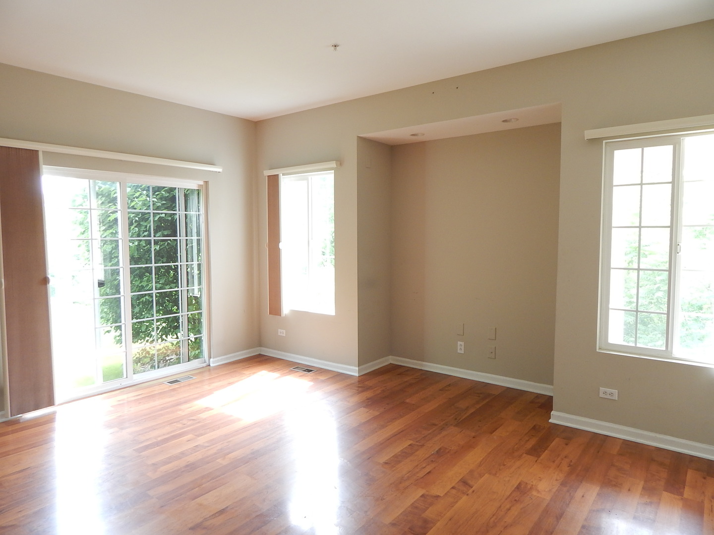 596 Foxridge Drive Fox Lake, IL 60020 - Photo 9 of 9 a view of an empty room with wooden floor and a window
