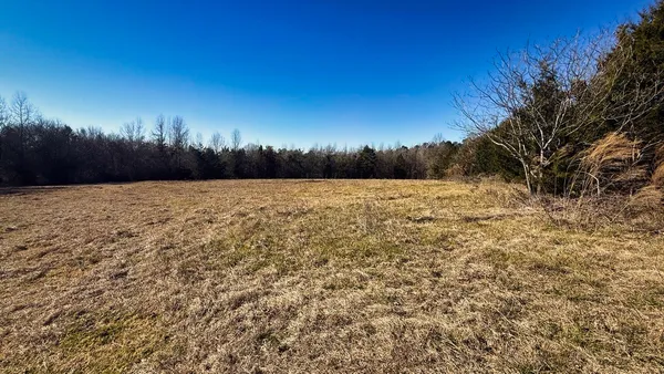 a bird view of building and trees around