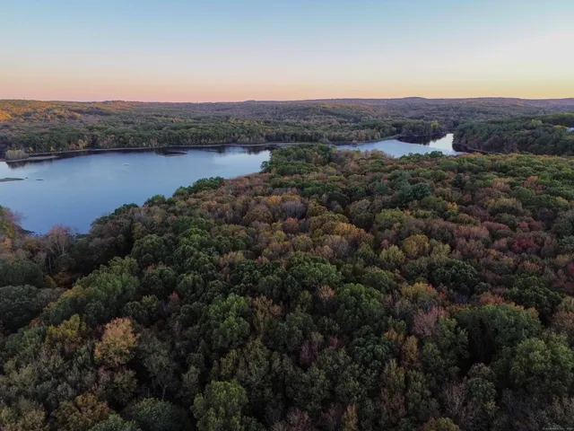 a view of lake and mountain