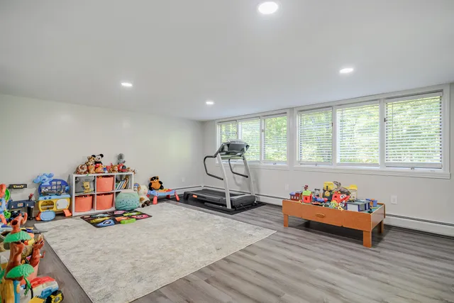 a room with furniture and a wooden floor