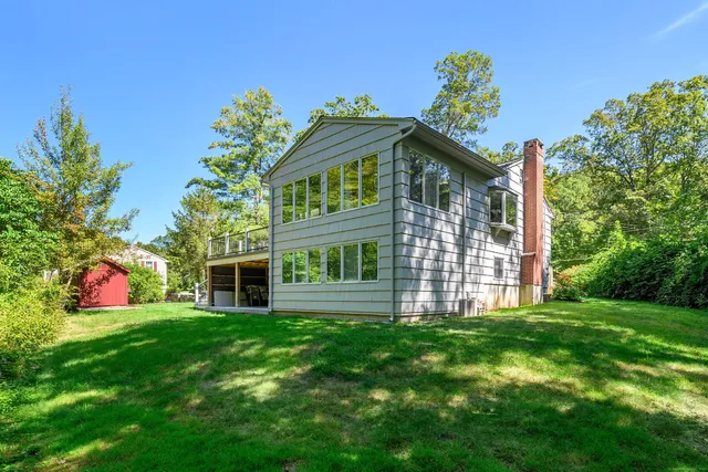 a front view of a house with porch