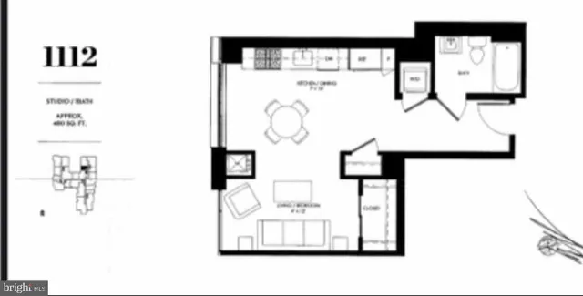 $2,300 | 45 Sutton Square Southwest, Unit 1112, Washington, DC 20024