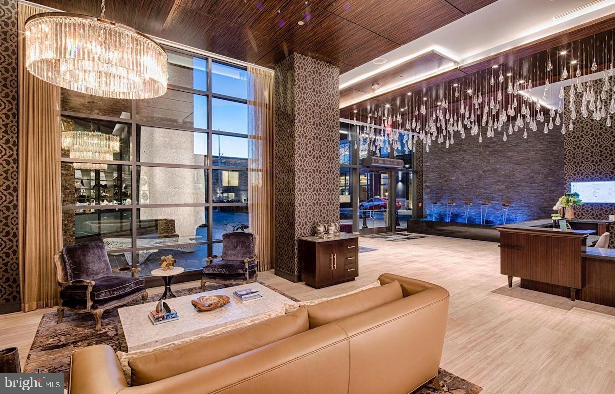 45 Sutton Square Southwest, Unit 1112 Washington, DC 20024 - Photo 4 of 46 Elegant lobby with modern design elements.