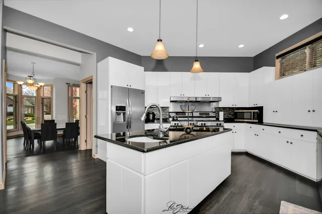 a view of an outdoor space with seating