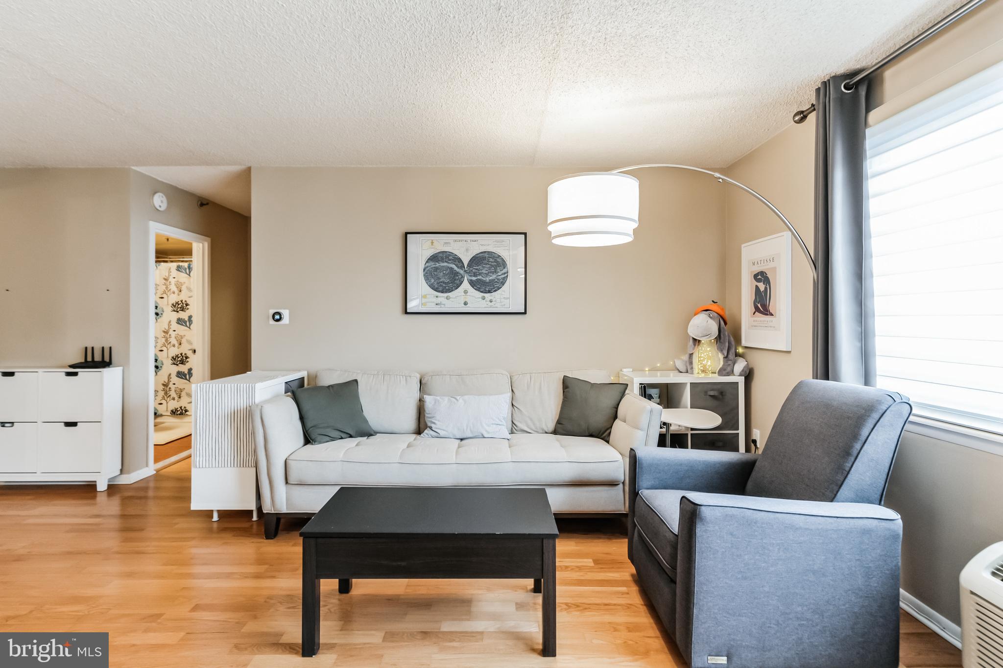 2201 Cherry Street, Unit 603 Philadelphia, PA 19103 - Photo 12 of 32 a living room with furniture and a wooden floor