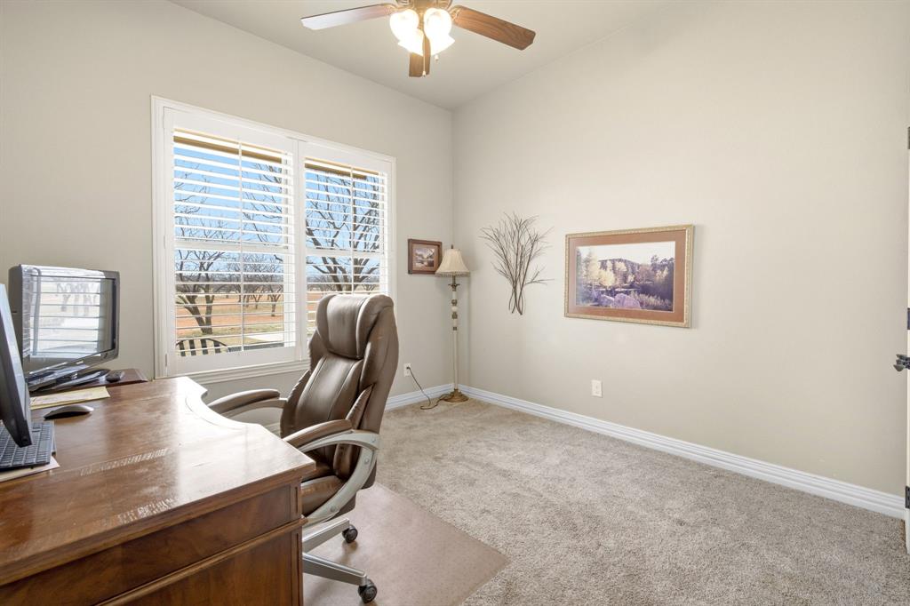 146 Mesquite Ridge Lane Lawn, TX 79530 - Photo 24 of 40 a view of a workspace with furniture and a window