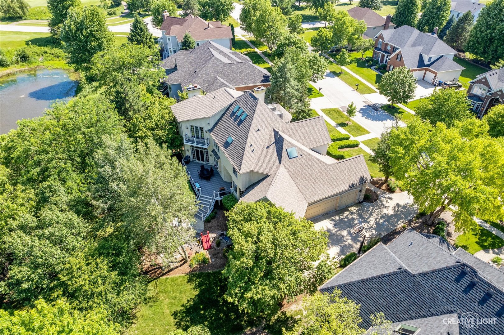 S147 North Mathewson Lane Geneva, IL 60134 - Photo 60 of 75 an aerial view of a house with a yard and garden