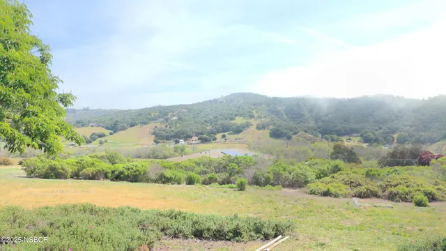 an aerial view of mountain with trees