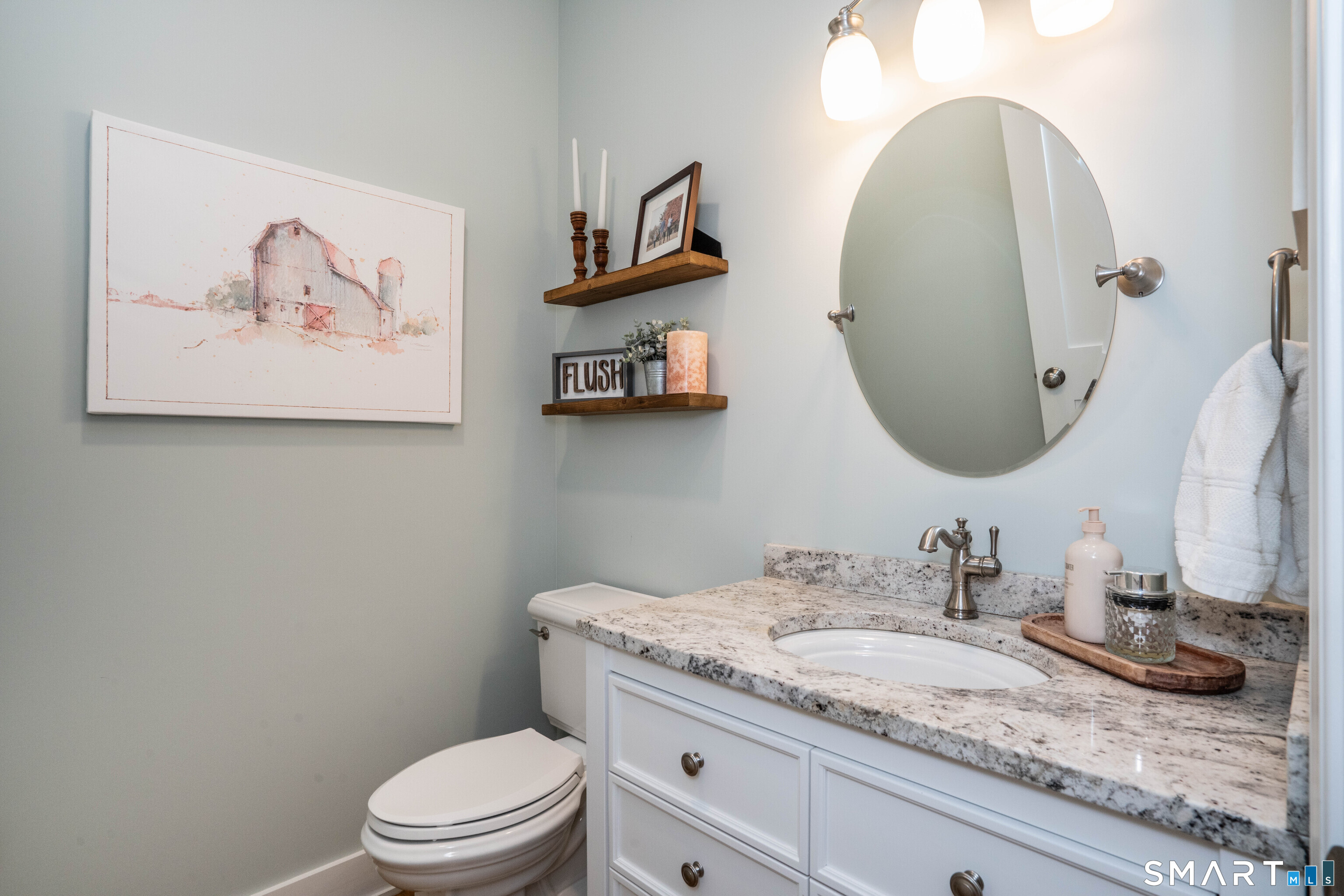 152 Old Farms Road Simsbury, CT 06070 - Photo 19 of 40 one of two powder rooms- centrally located on the main floor