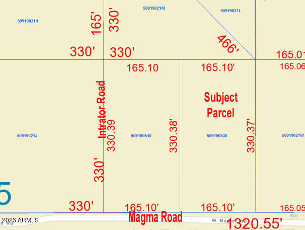 0 West Magma Road Queen Creek, AZ 85144 - Photo 11 of 14 Plat of 509-19-053