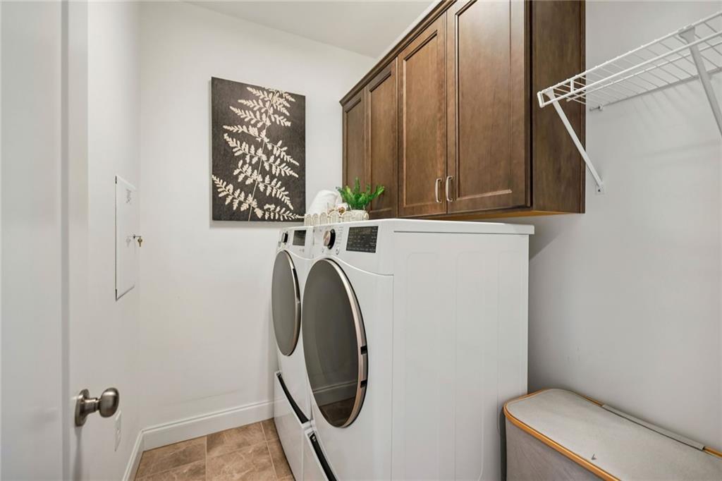 7345 Samples Field Road Cumming, GA 30040 - Photo 26 of 29 a utility room with dryer and washer