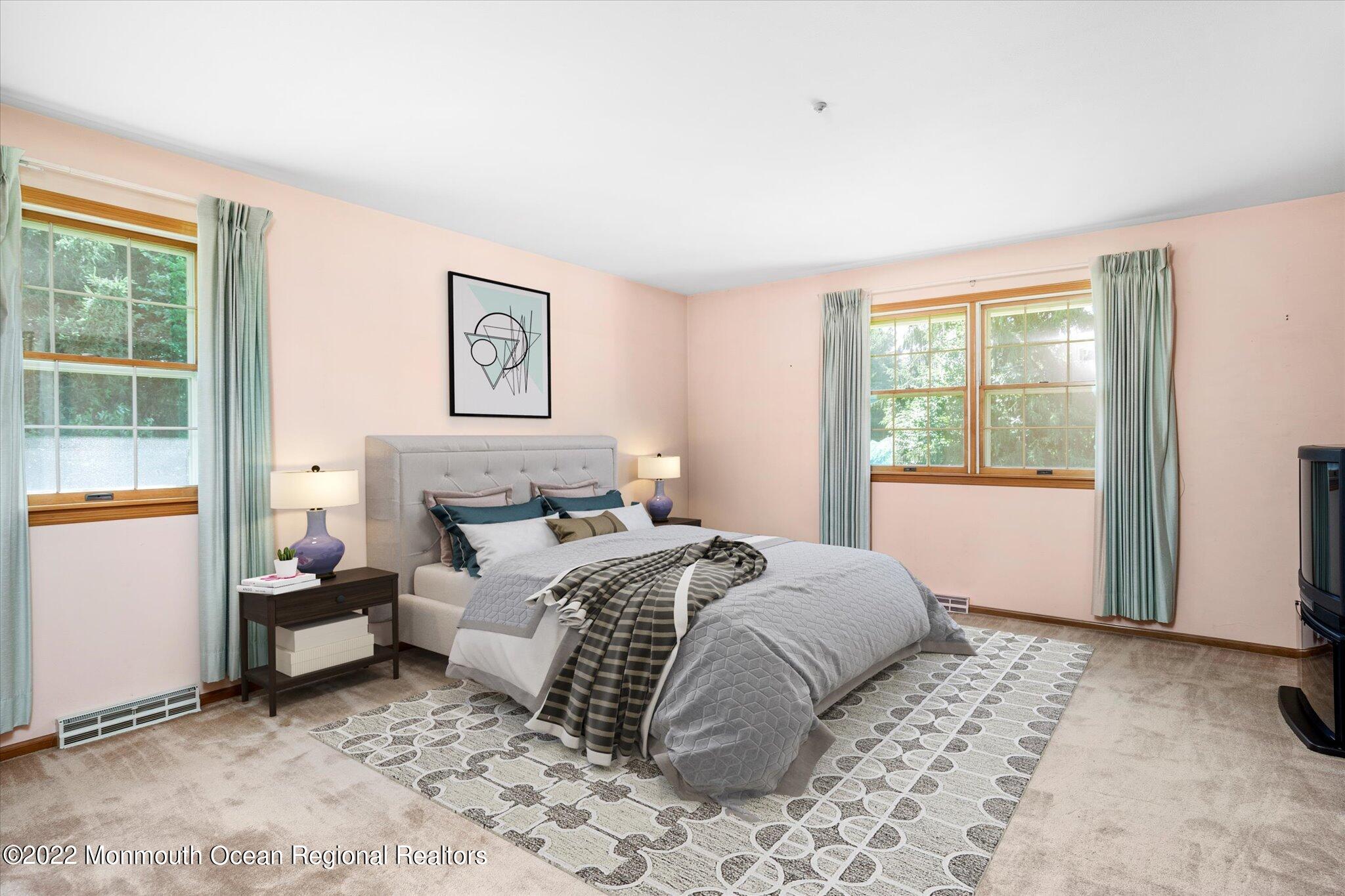 143 Davis Station Road Cream Ridge, NJ 08514 - Photo 16 of 25 Master Bedroom Virtually staged