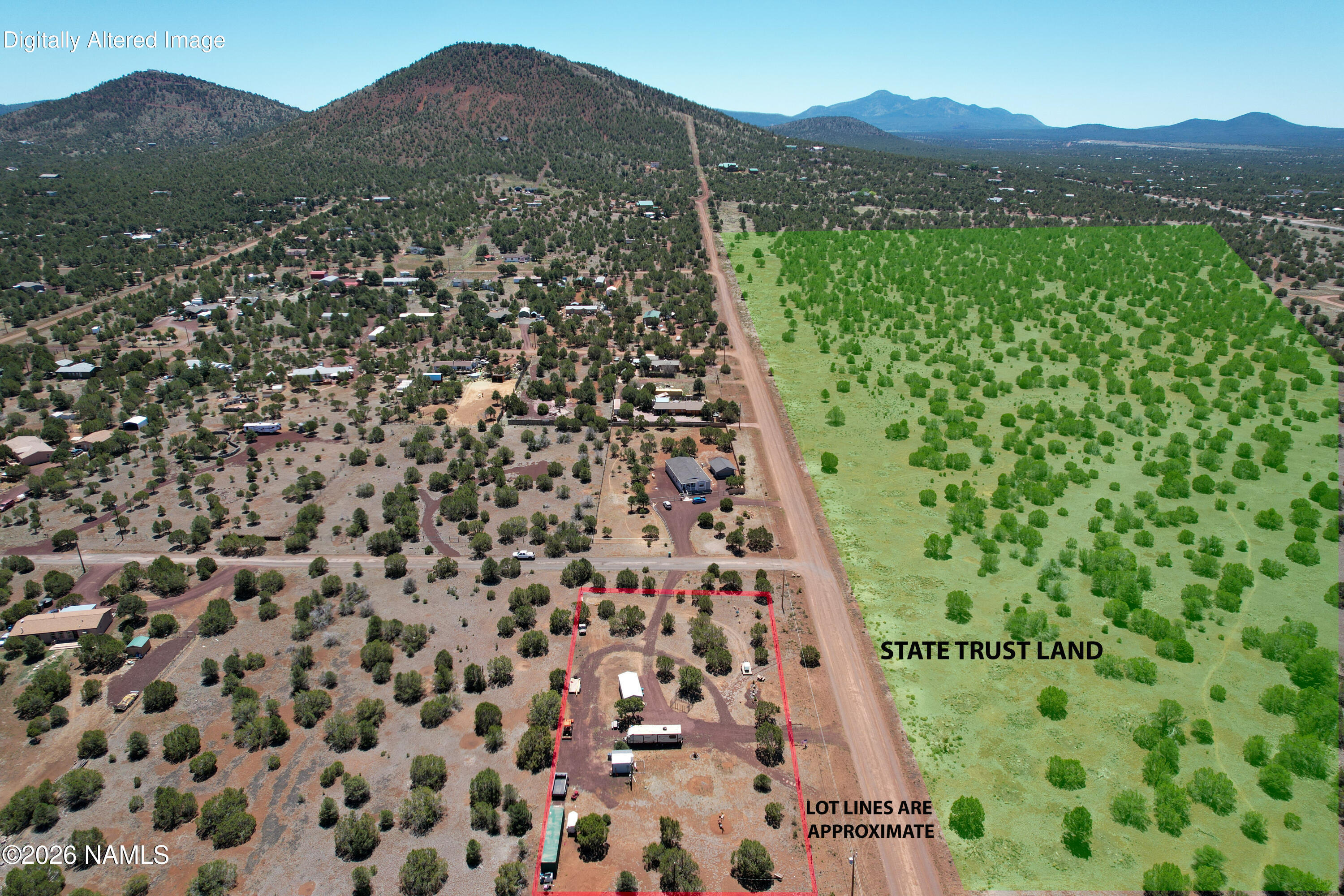 7543 North Red Lake Road, Unit 218 Williams, AZ 86046 - Photo 19 of 38 18 LOT LINE SOUTH