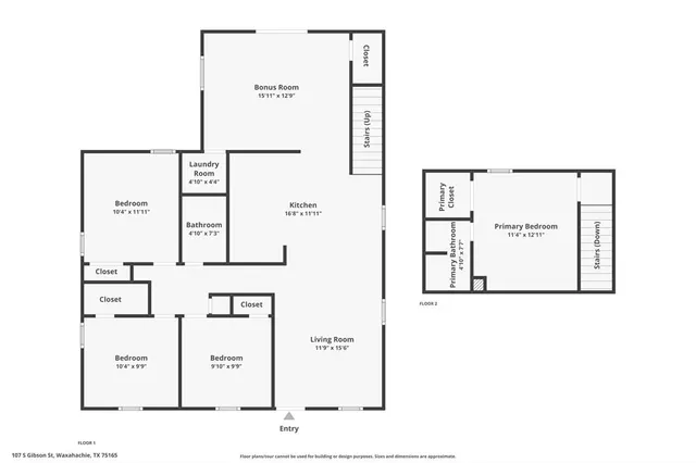 $2,100 | 107 South Gibson Street, Waxahachie, TX 75165