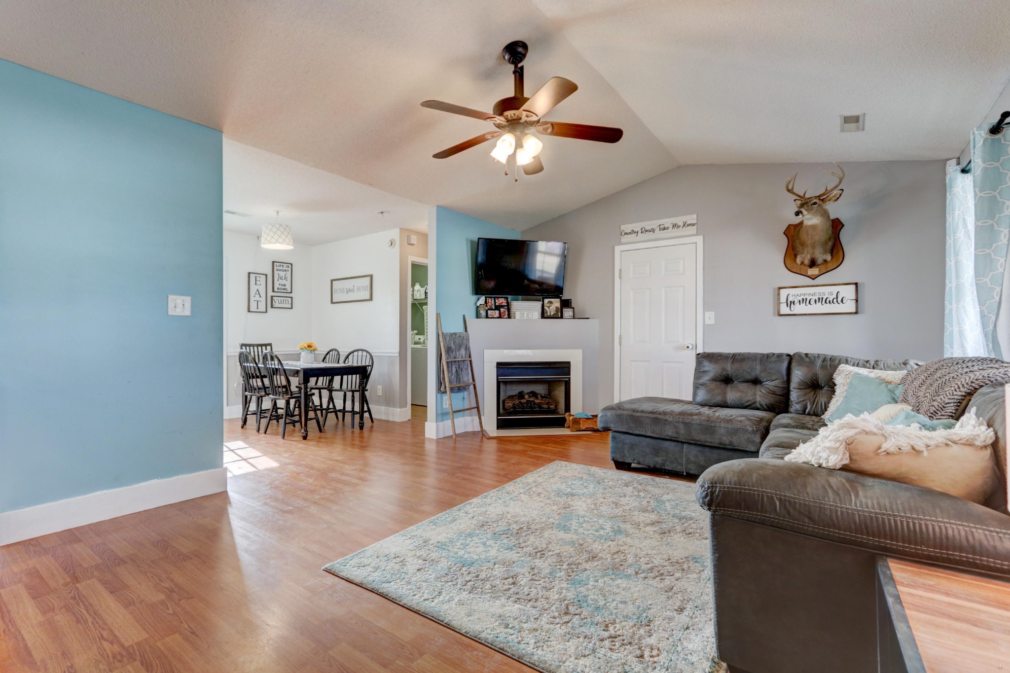 7832 Ralph Youmans Road Corryton, TN 37721 - Photo 11 of 22 a living room with furniture and a fireplace