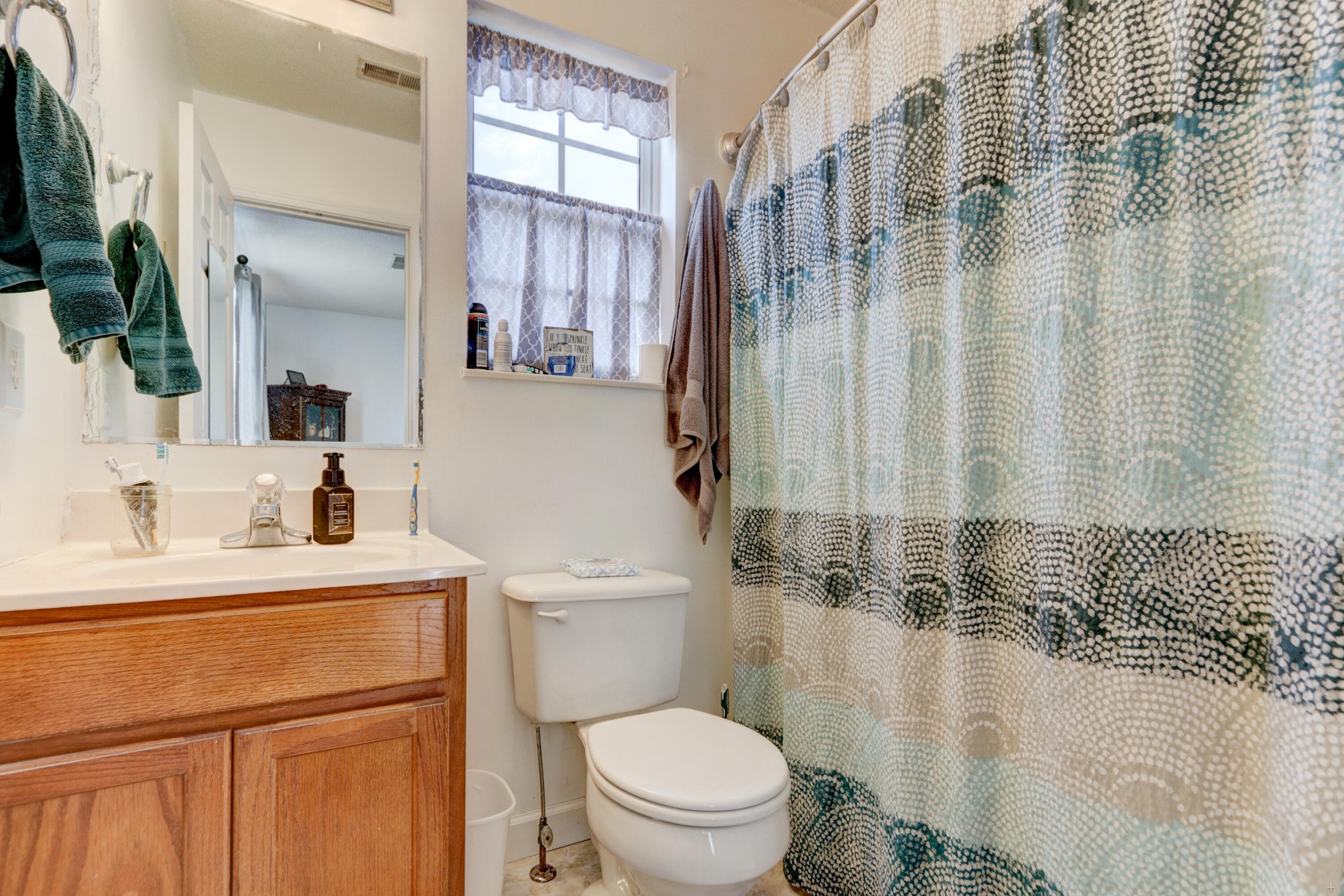 7832 Ralph Youmans Road Corryton, TN 37721 - Photo 7 of 22 a bathroom with a sink a toilet and a mirror