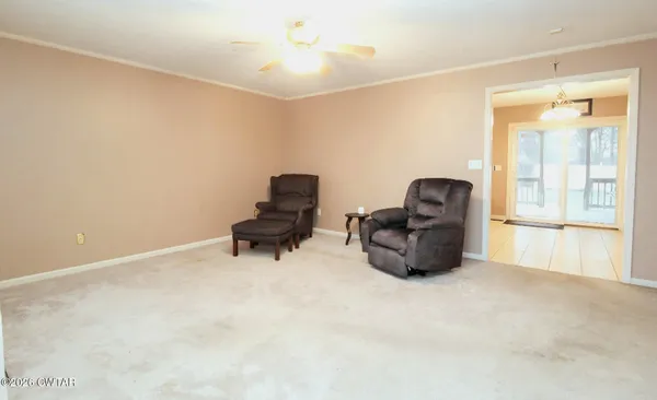 a room with furniture and a window