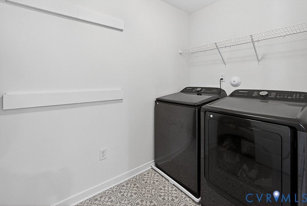 18517 Palisades Ridge Moseley, VA 23120 - Photo 32 of 55 a utility room with dryer and washer