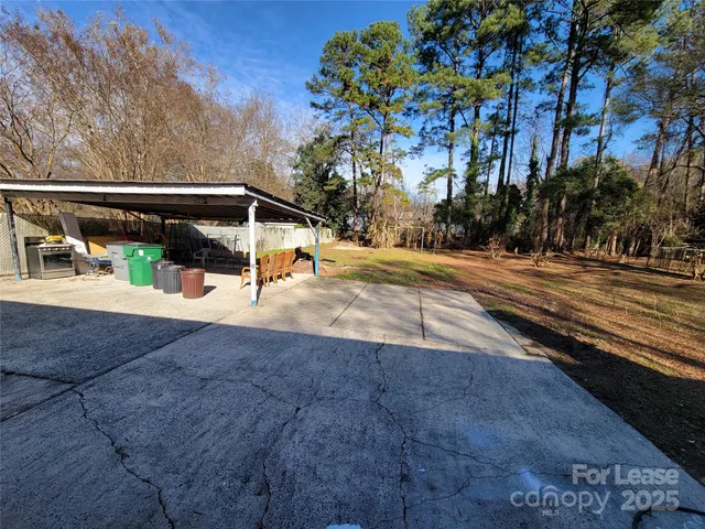 a view of outdoor space with seating