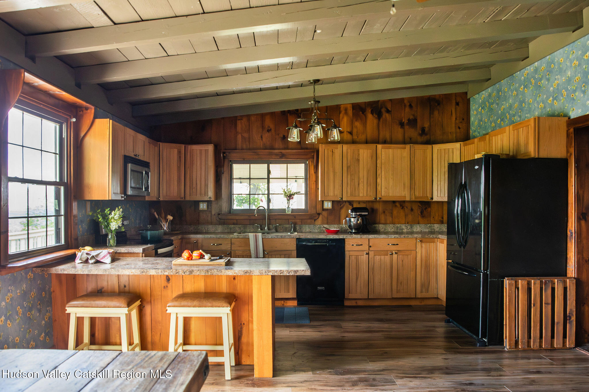 506 Cunningham Road Durham, NY 12422 - Photo 13 of 37 a kitchen with stainless steel appliances granite countertop a sink a stove and a refrigerator