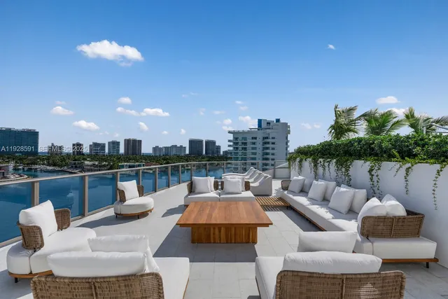 a view of a house with roof deck