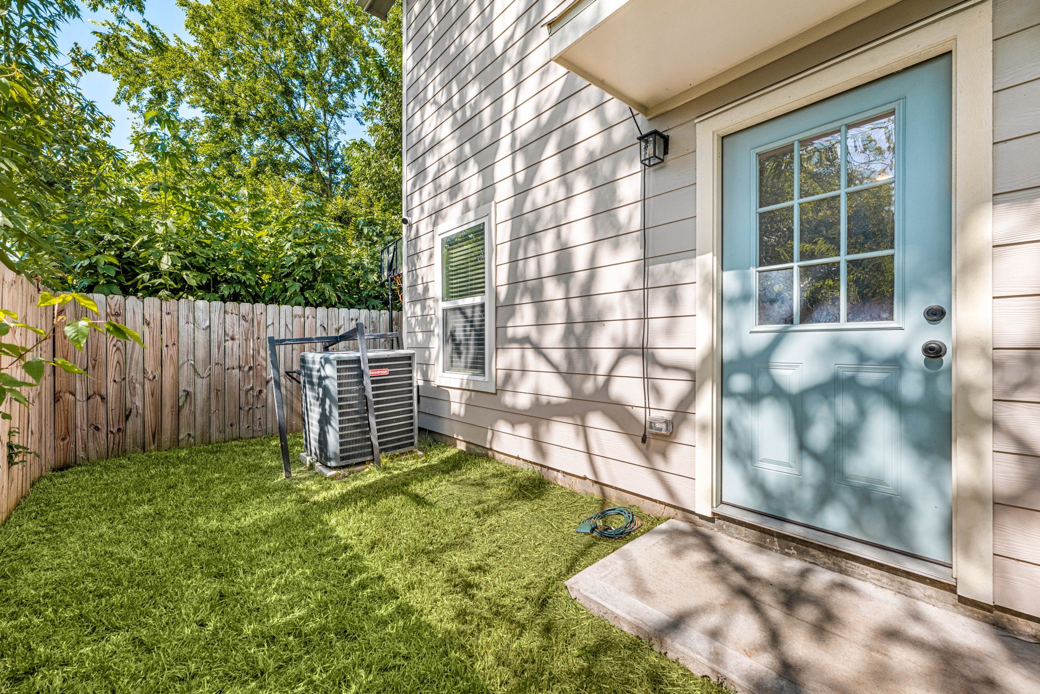 8357 Tate Street Houston, TX 77028 - Photo 28 of 42 a view of a backyard with a garden