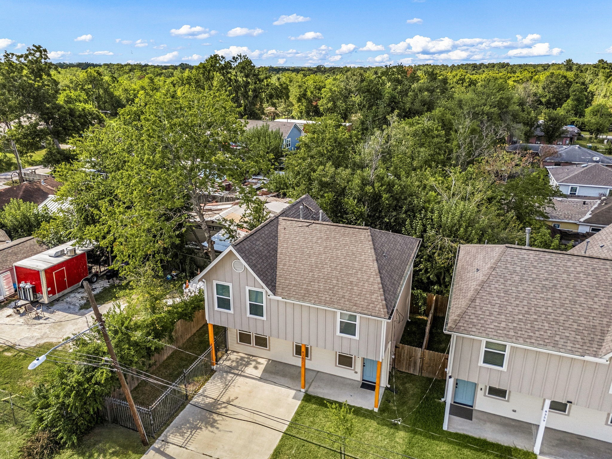 8357 Tate Street Houston, TX 77028 - Photo 32 of 42 an aerial view of a house