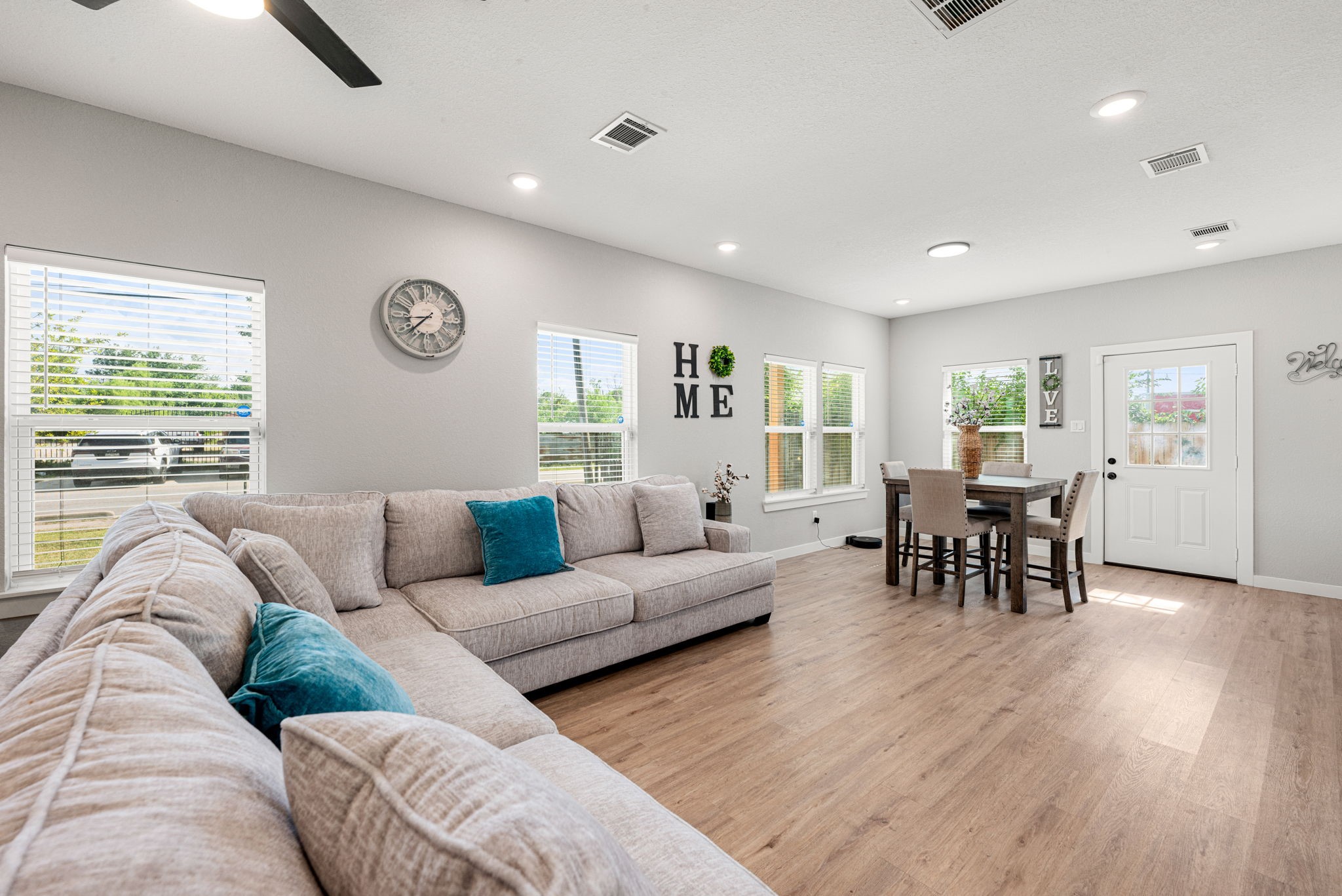 8357 Tate Street Houston, TX 77028 - Photo 9 of 42 a living room with furniture and wooden floor