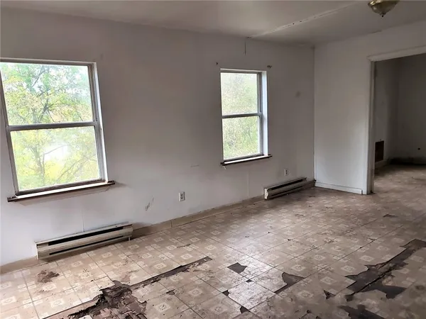 a view of a room with window