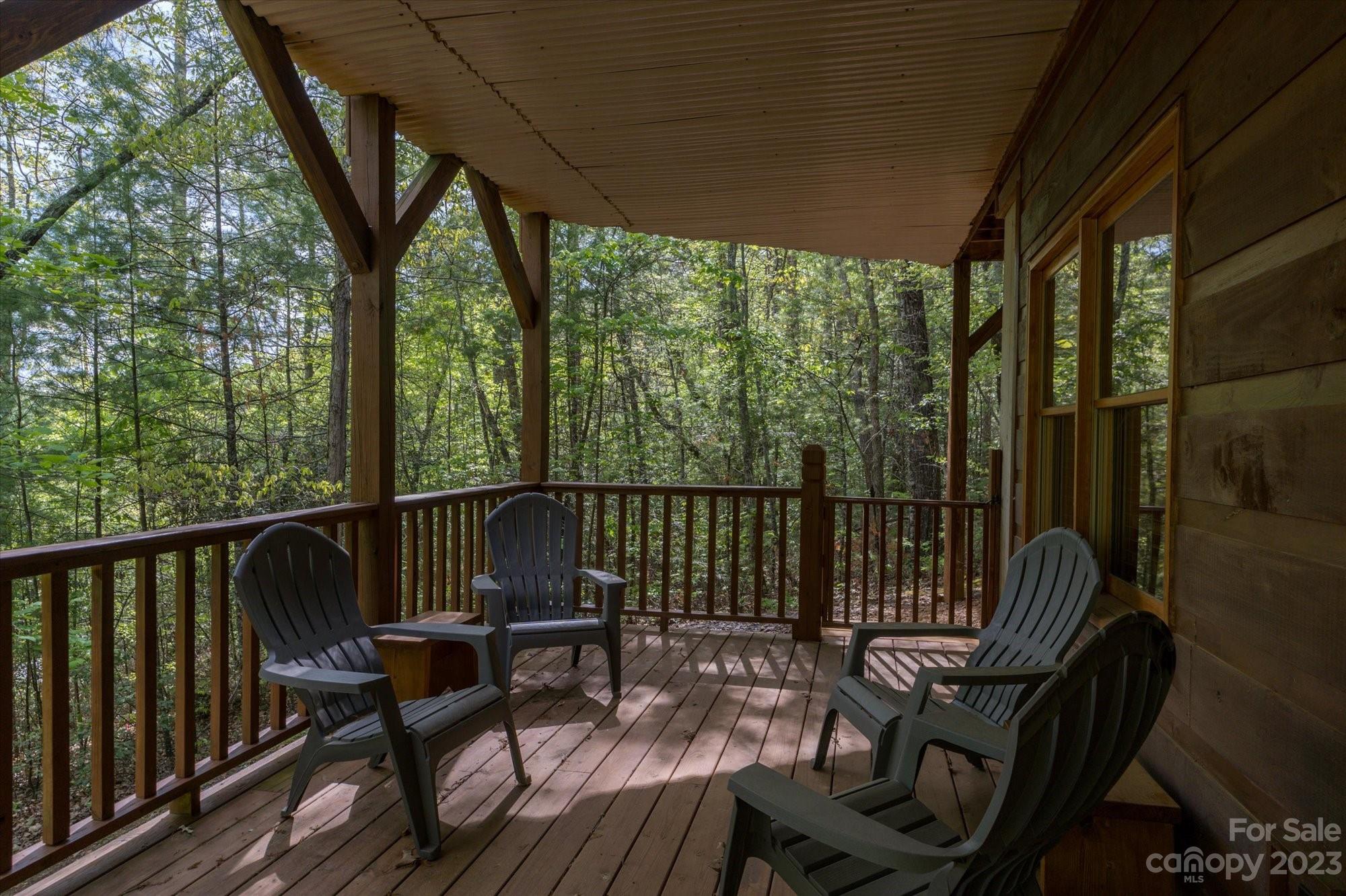 144 Camp David Road Murphy, NC 28906 - Photo 21 of 46 a view of a two chairs in the balcony