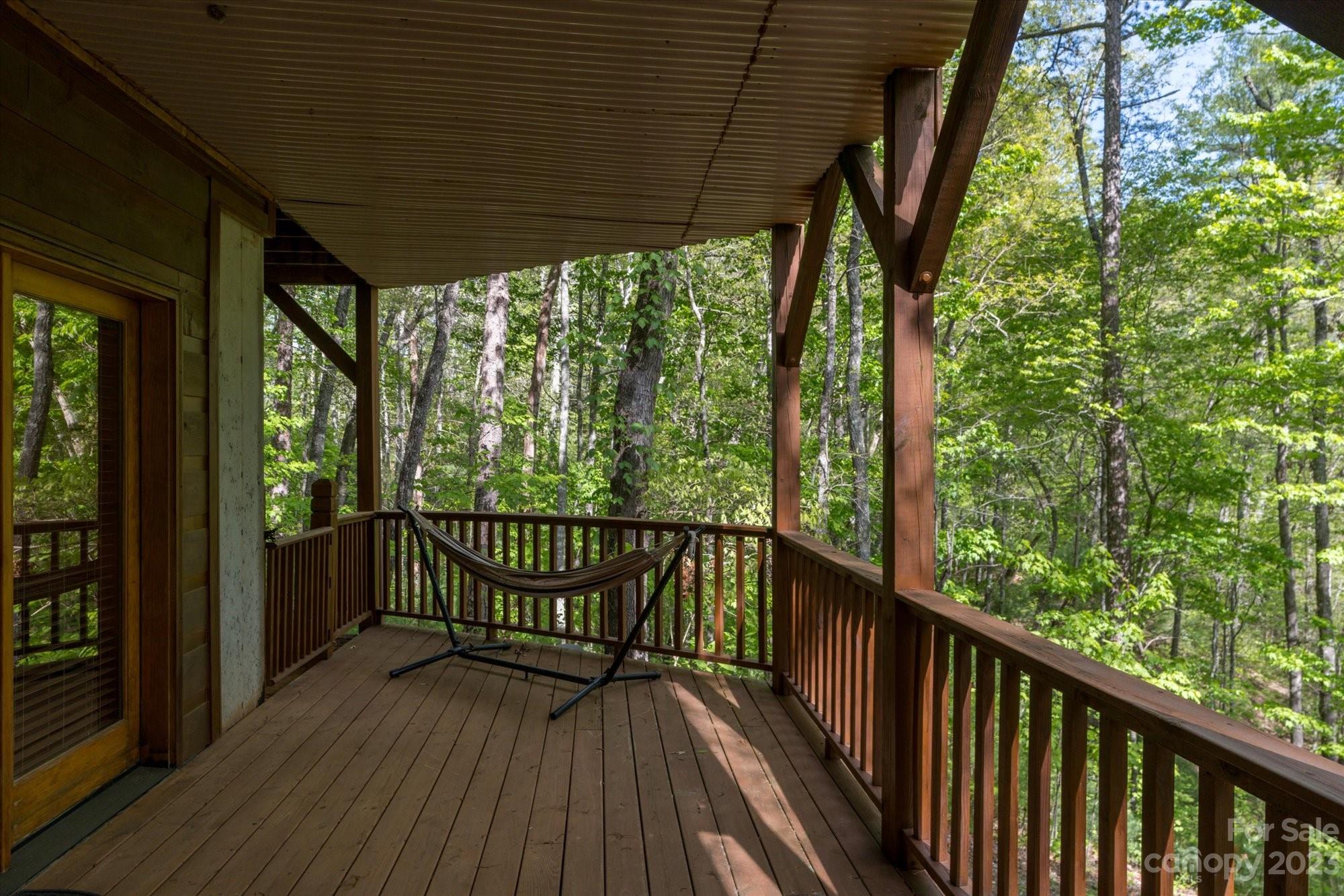 144 Camp David Road Murphy, NC 28906 - Photo 22 of 46 a view of balcony with wooden floor