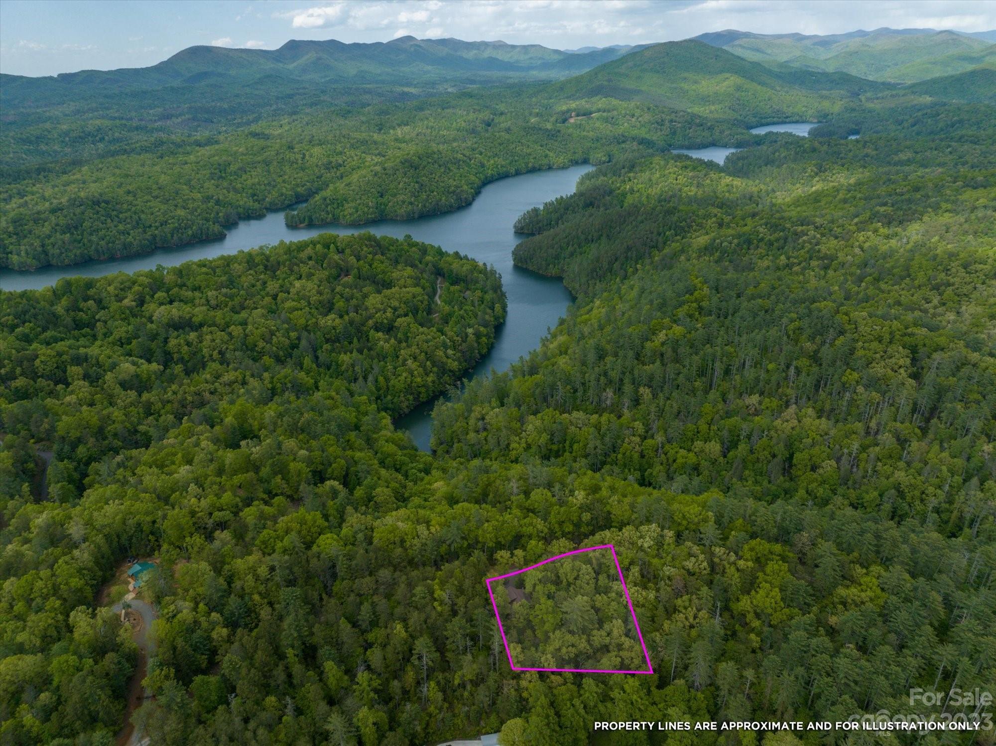 144 Camp David Road Murphy, NC 28906 - Photo 26 of 46 a view of a lush green forest with a house and a forest