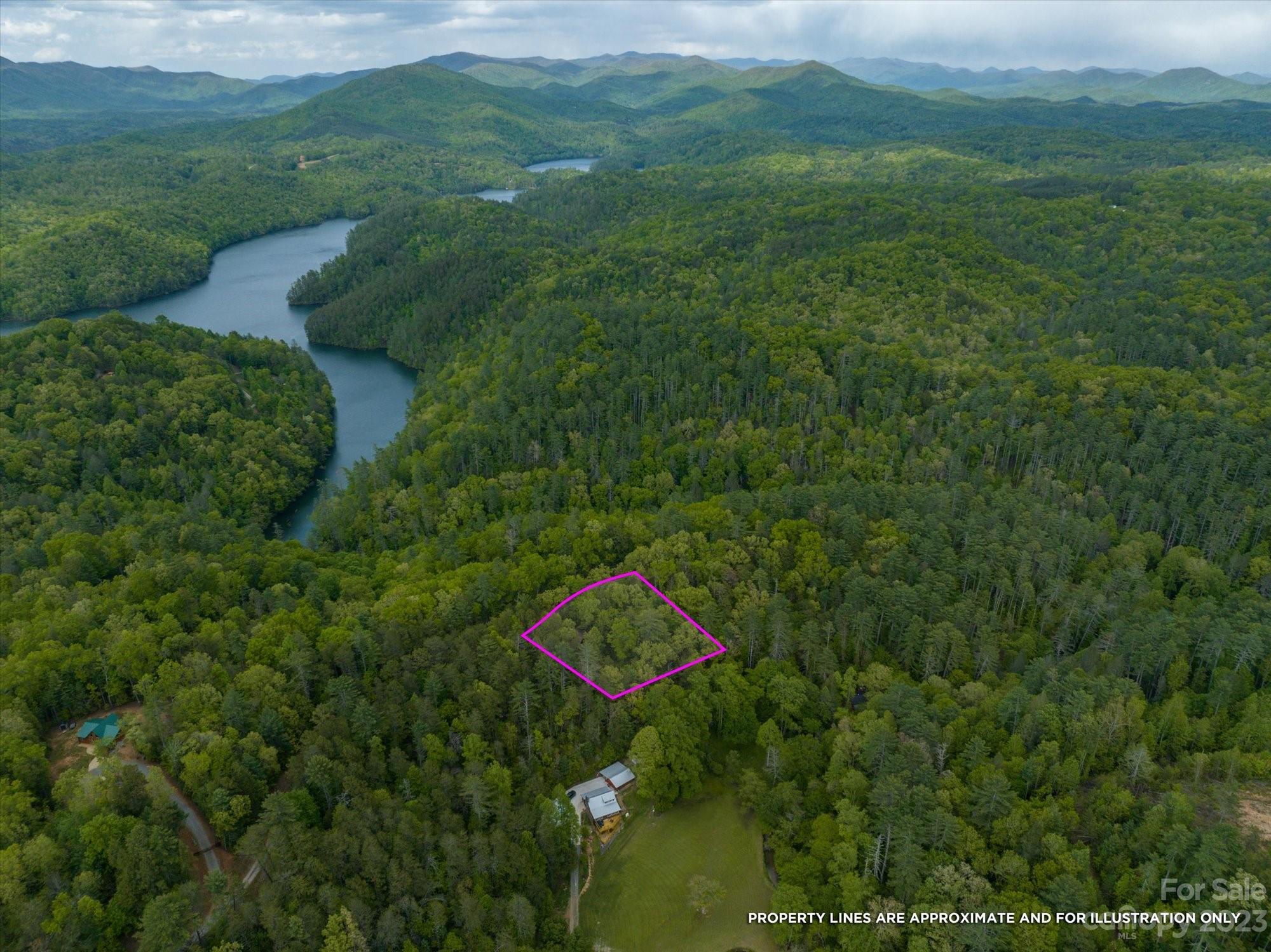 144 Camp David Road Murphy, NC 28906 - Photo 27 of 46 a view of a lush green outdoor space with a lake view